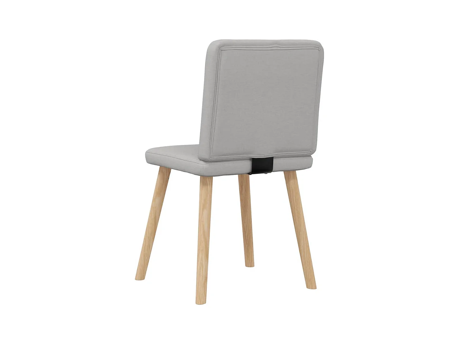 Eetkamerstoelen 2 st stof wolk grijs