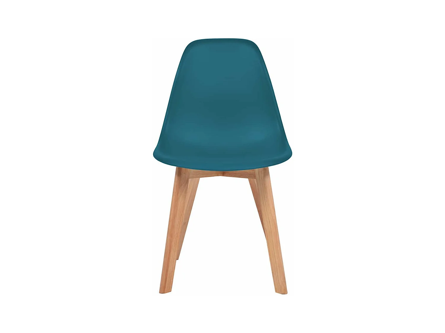 Eetkamerstoelen 4 stukkenkunststof turquoise
