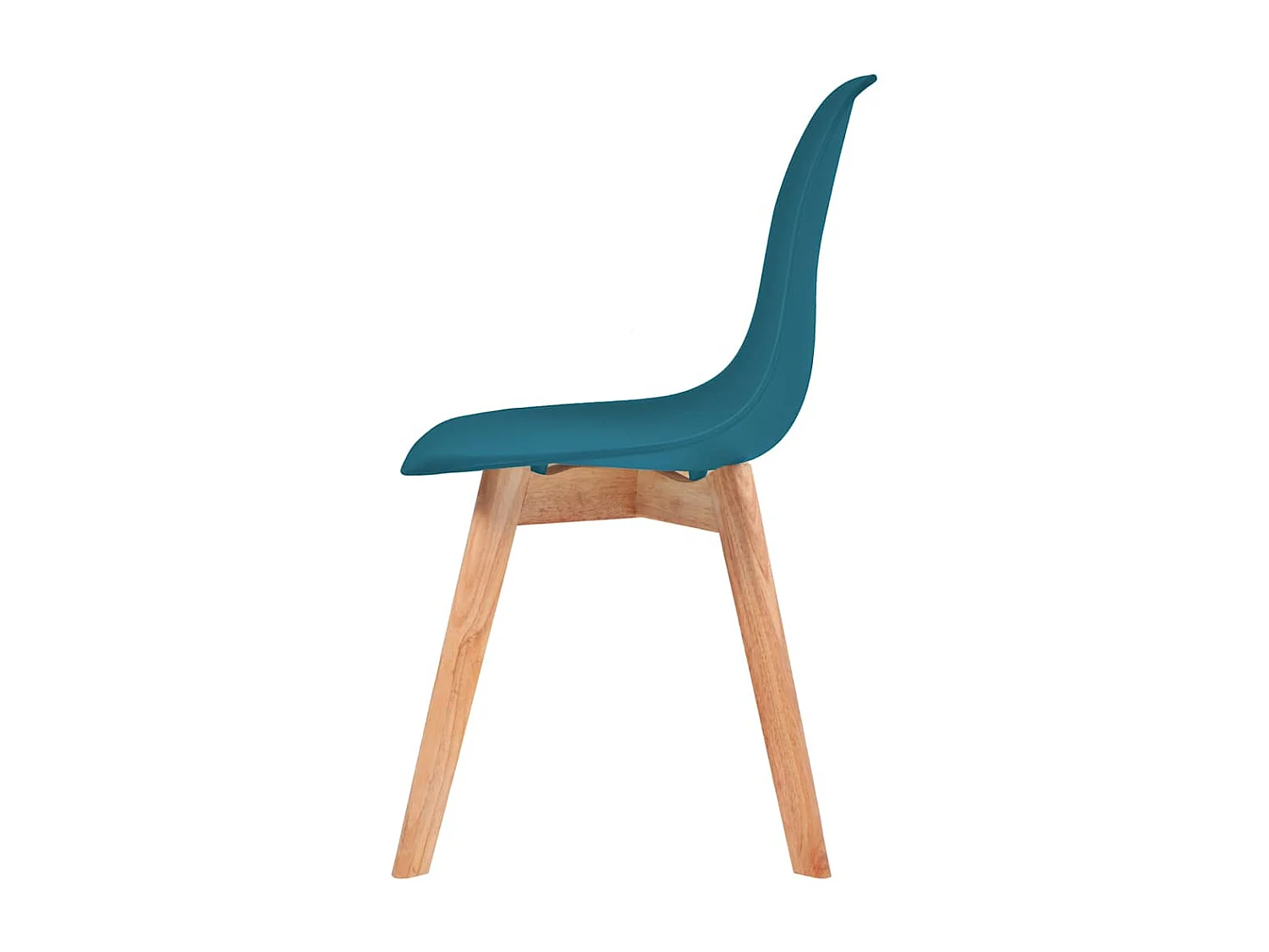 Eetkamerstoelen 4 stukkenkunststof turquoise