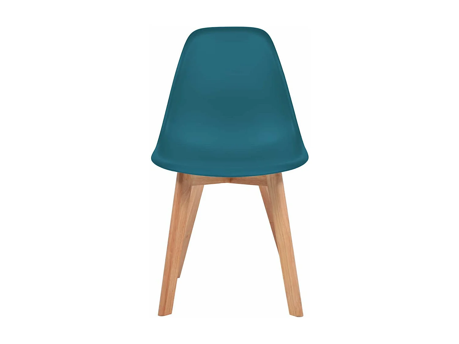 Chaises à manger lot de 4 turquoise plastique
