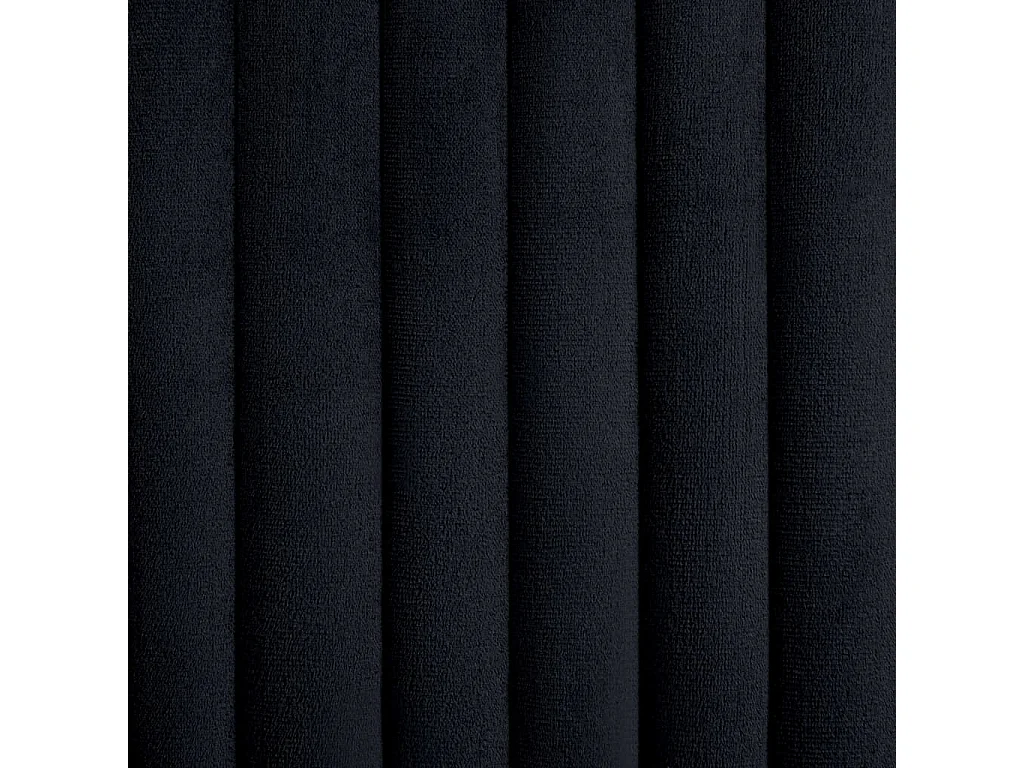 Chaises à manger lot de 2 Noir Velours