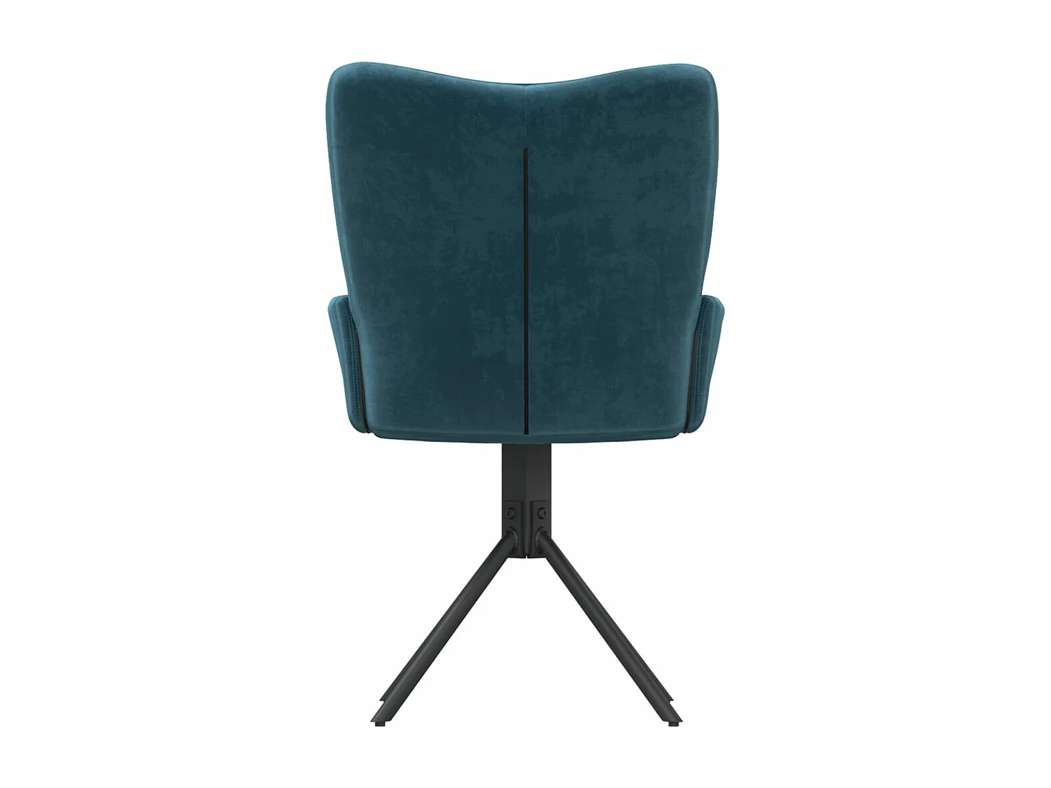 Chaises pivotantes à manger lot de 2 Bleu Velours