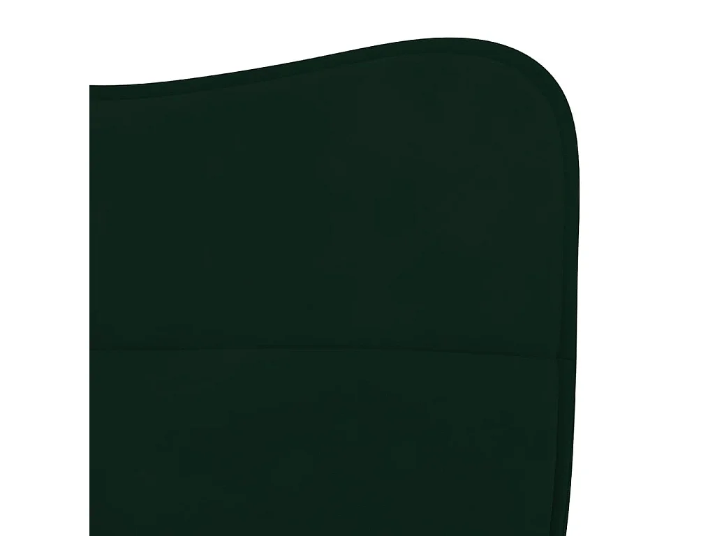 Chaises à manger lot de 2 Vert foncé Velours