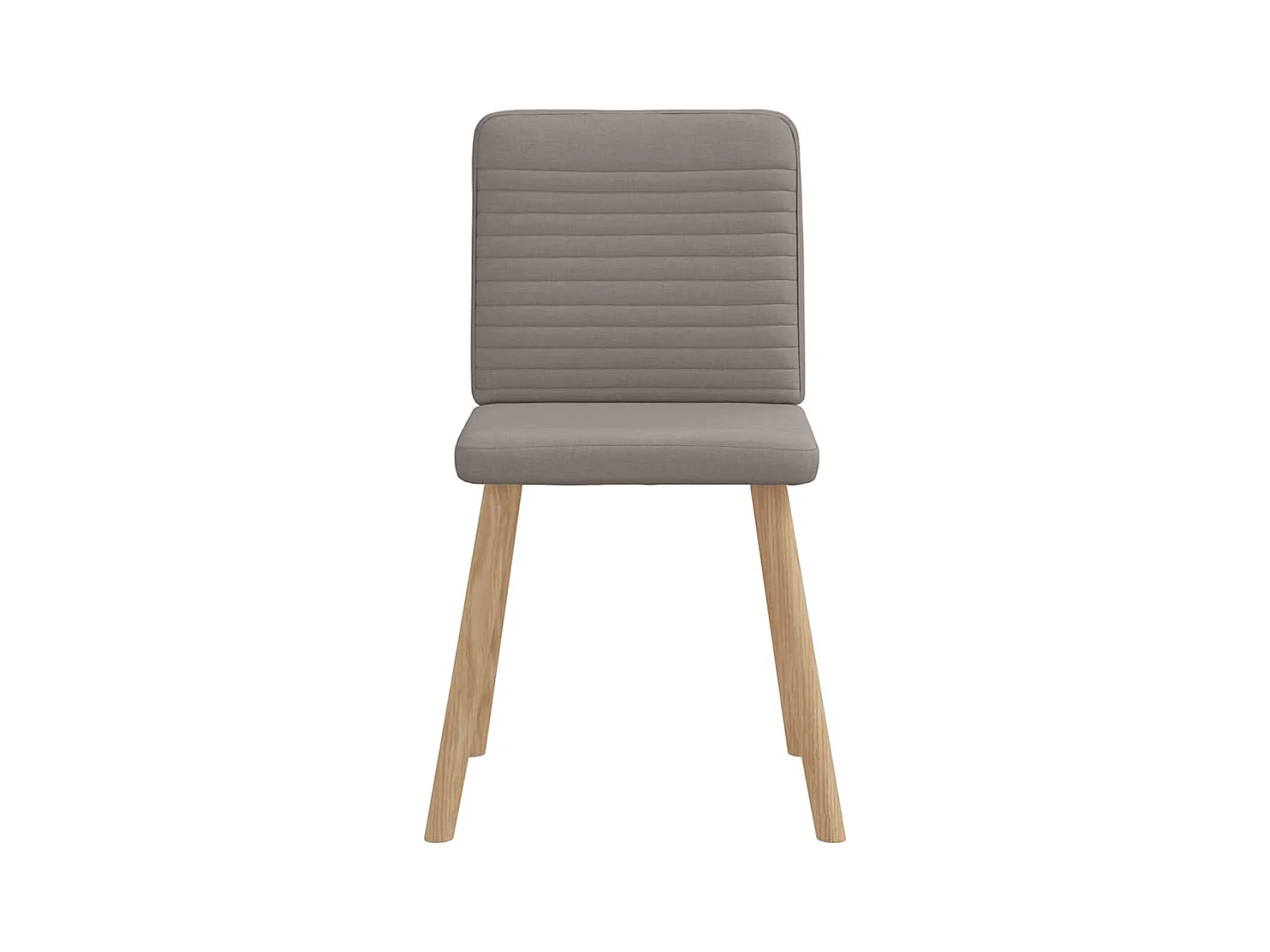 Chaises à manger lot de 2 taupe tissu