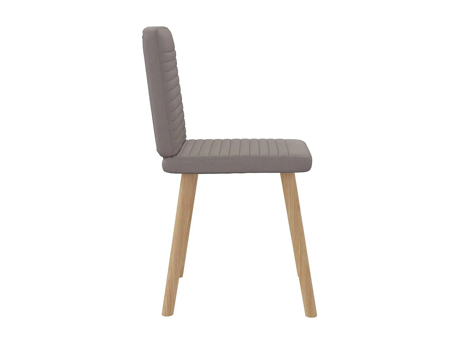 Chaises à manger lot de 2 taupe tissu