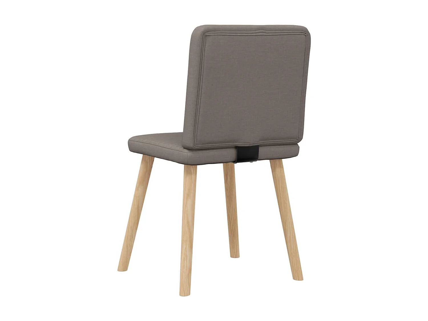 Chaises à manger lot de 2 taupe tissu