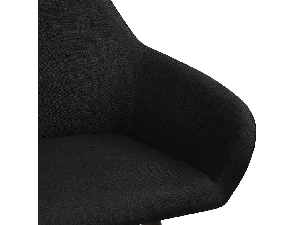 Sillas de comedor 2 unidades tela negro