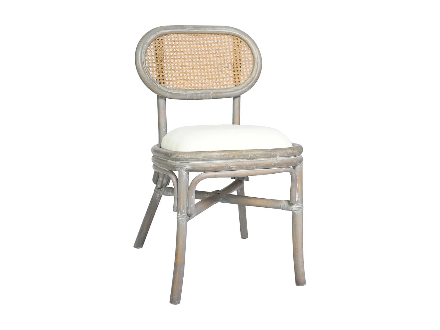 Chaises à manger lot de 2 gris Lin