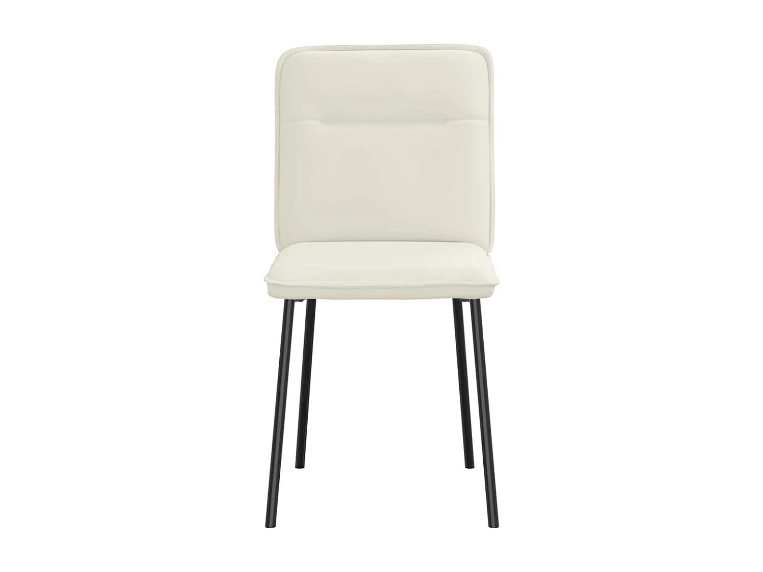 Chaises à manger lot de 4 Crème Velours