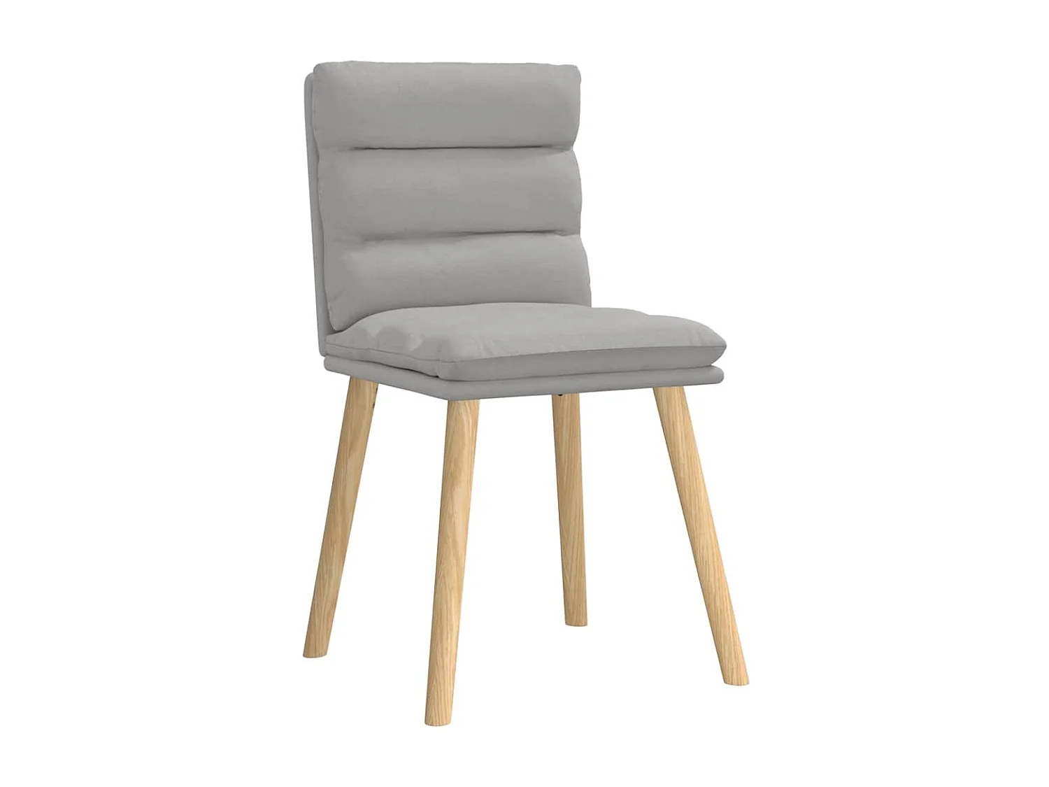 Eetkamerstoelen 2 st stof wolk grijs