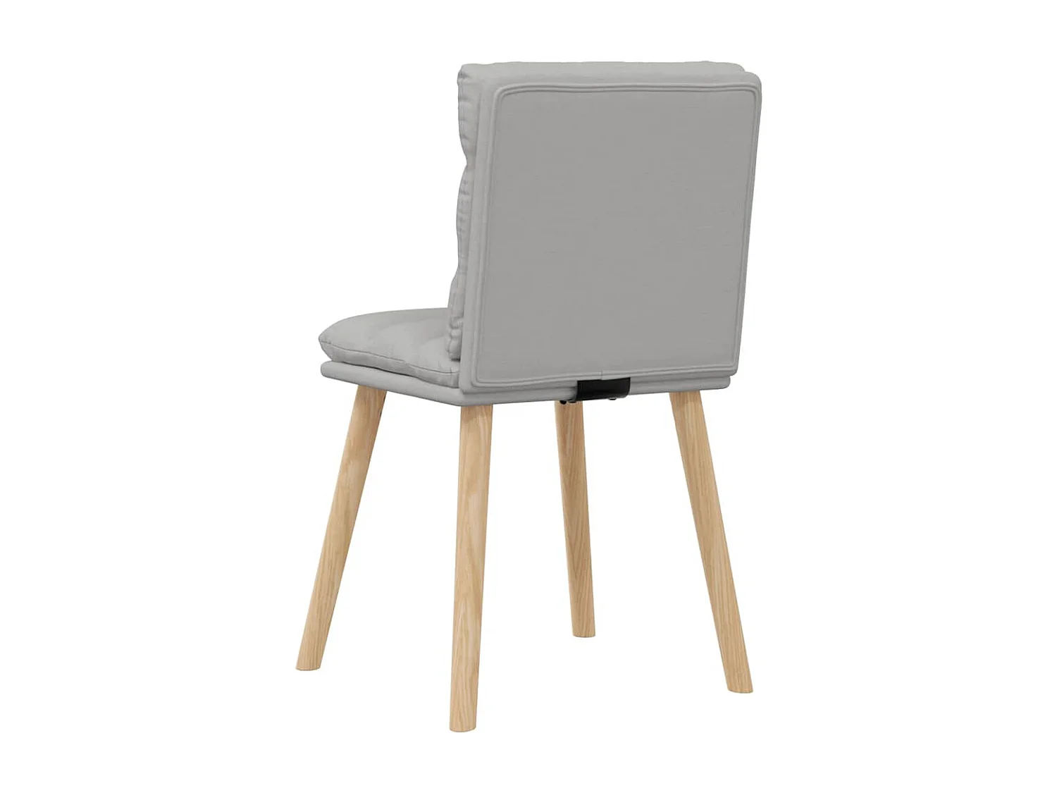 Cadeiras de jantar 2 peças tecido cinza nuvem