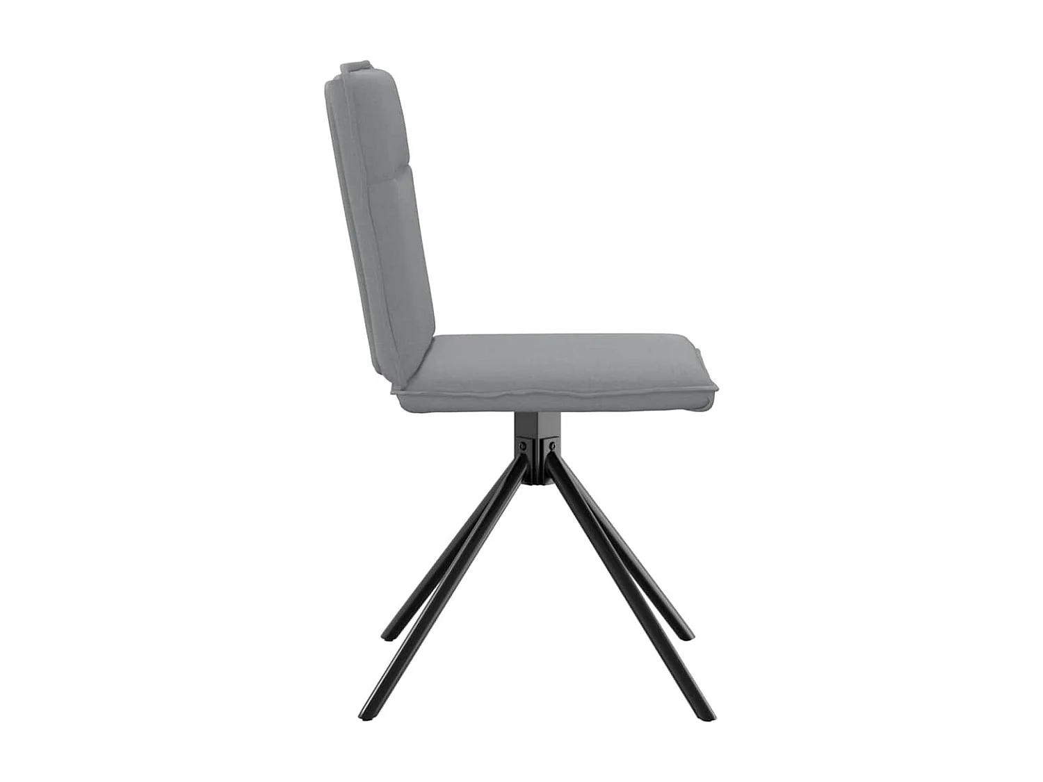 Chaises à manger lot de 2 gris clair tissu