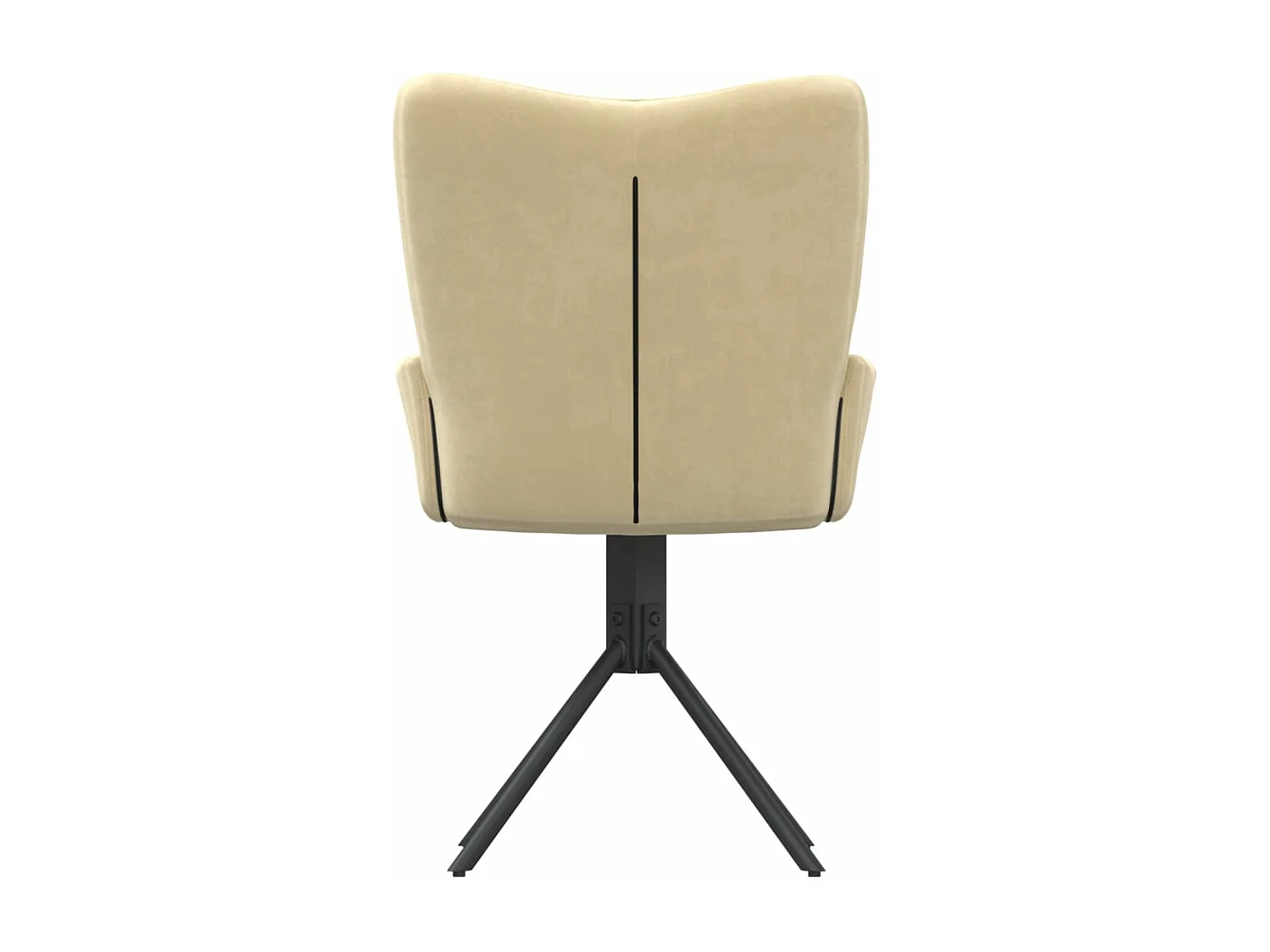 Sillas de comedor giratorias 2 unidades terciopelo crema