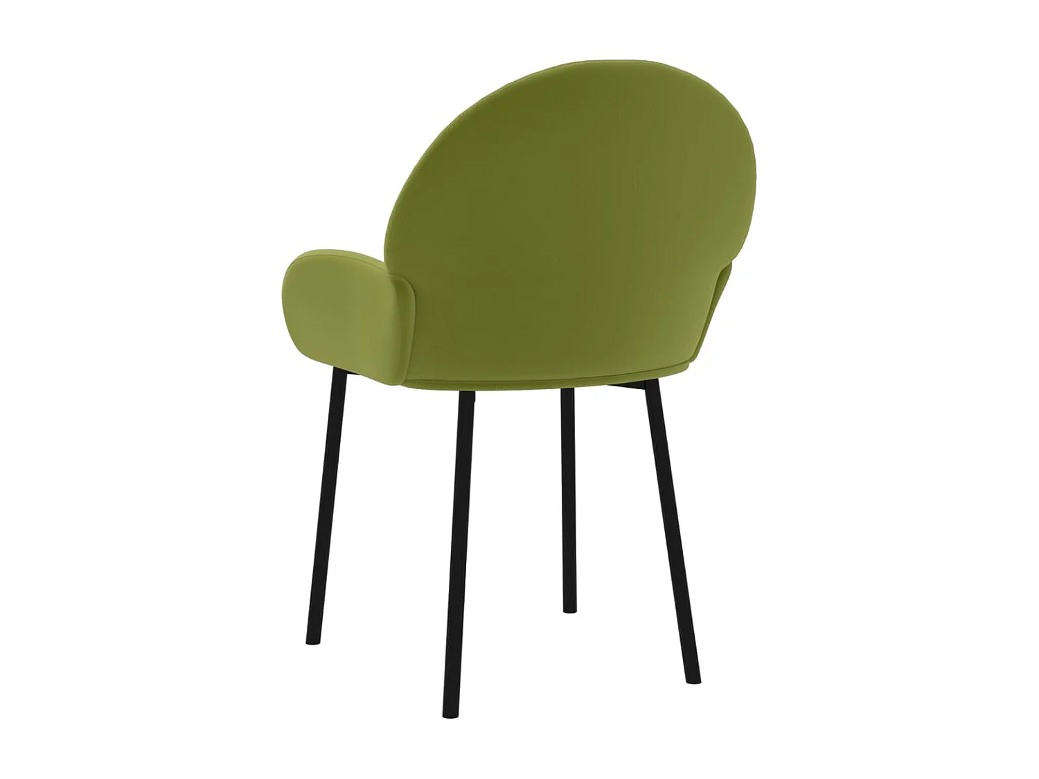 Sillas de comedor 2 unidades terciopelo verde claro