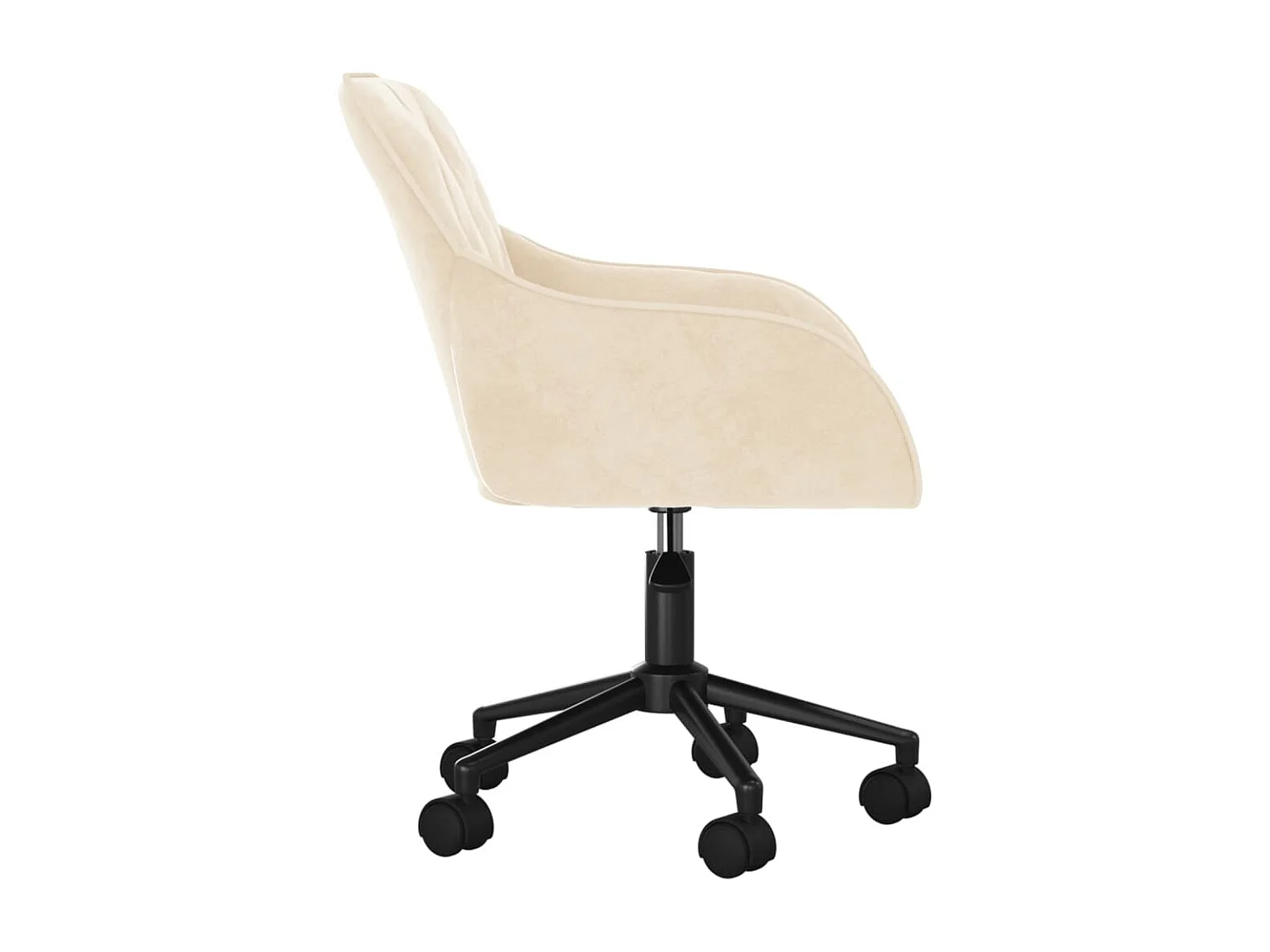 Sillas de comedor giratorias 2 unidades terciopelo crema