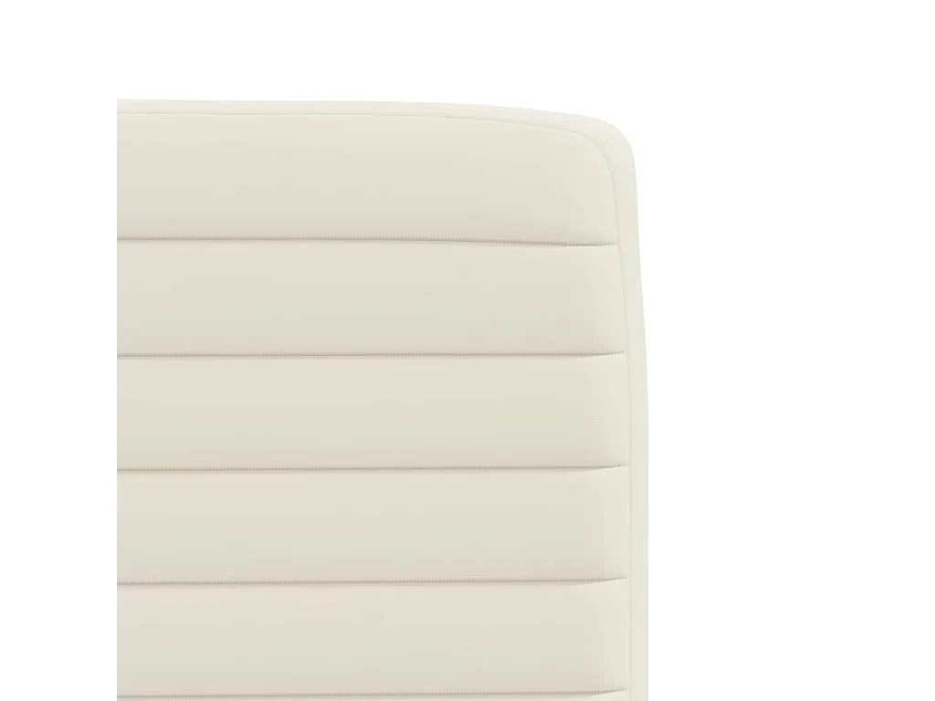 Chaises à manger lot de 2 Crème Velours