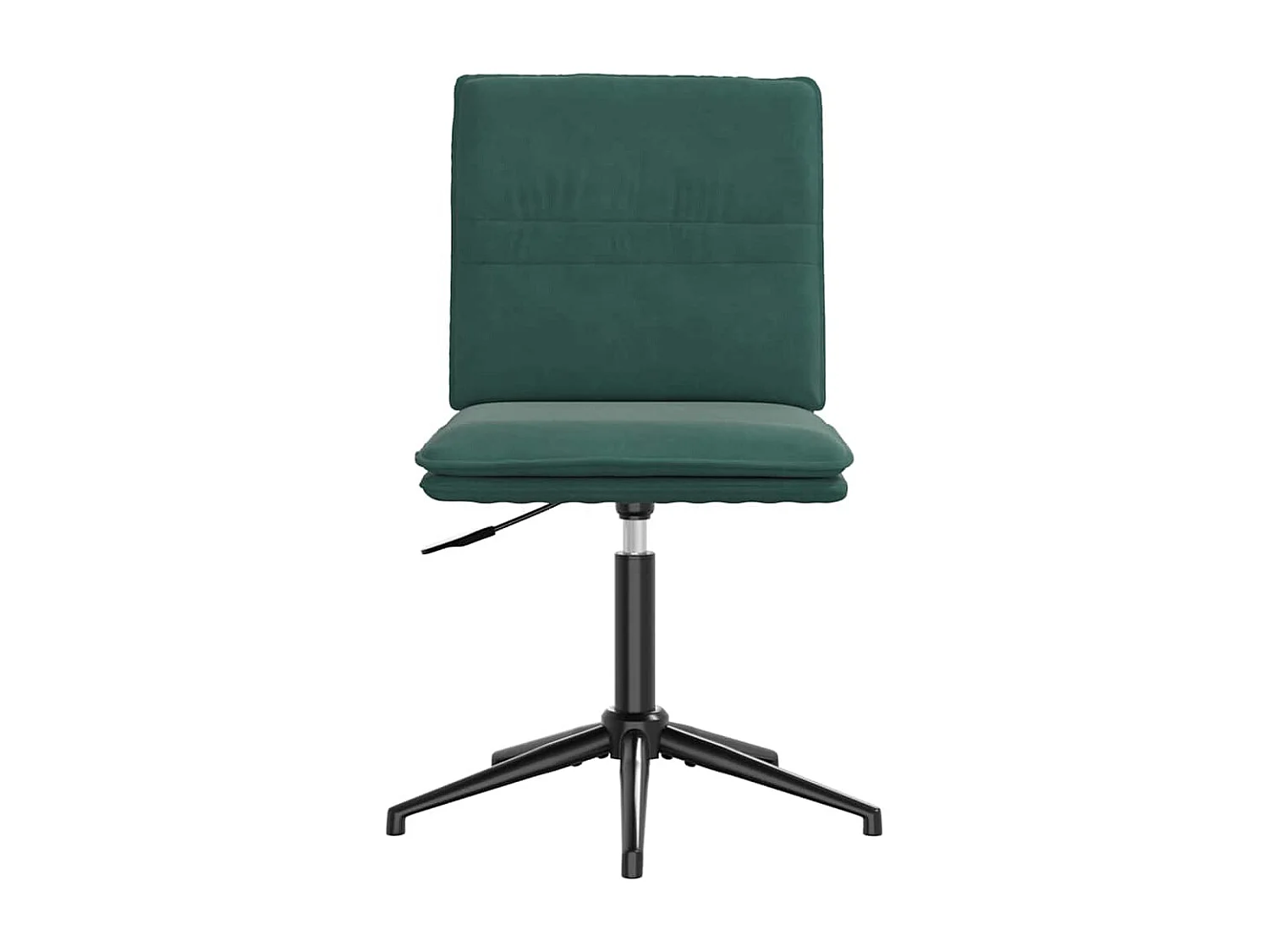 Chaises à manger lot de 4 Vert foncé Velours