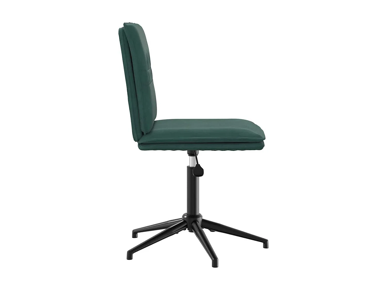 Chaises à manger lot de 2 Vert foncé Velours