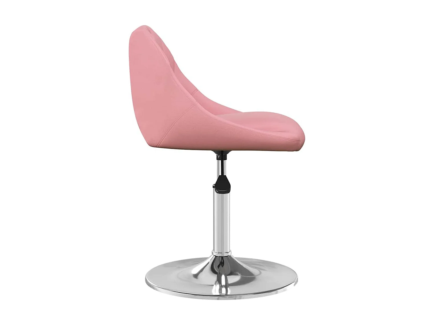 Eetkamerstoelen draaibaar 2 st fluweel roze