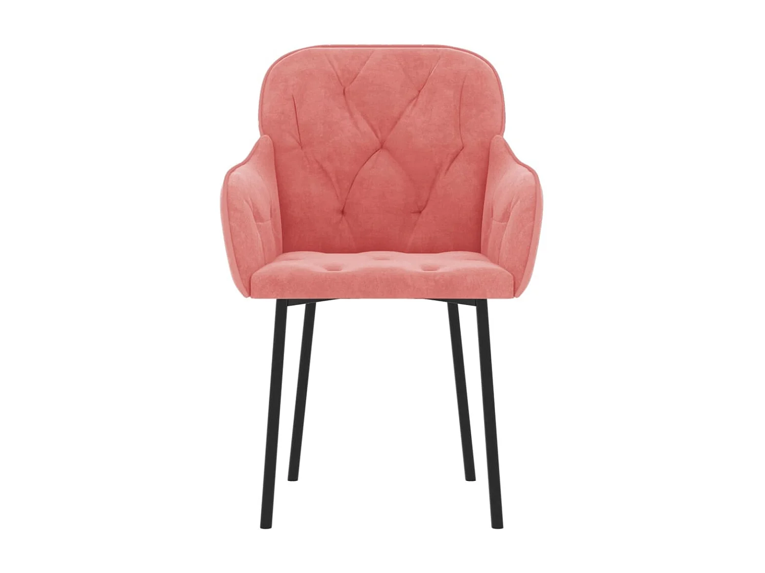 Chaises à manger lot de 2 Rose Velours