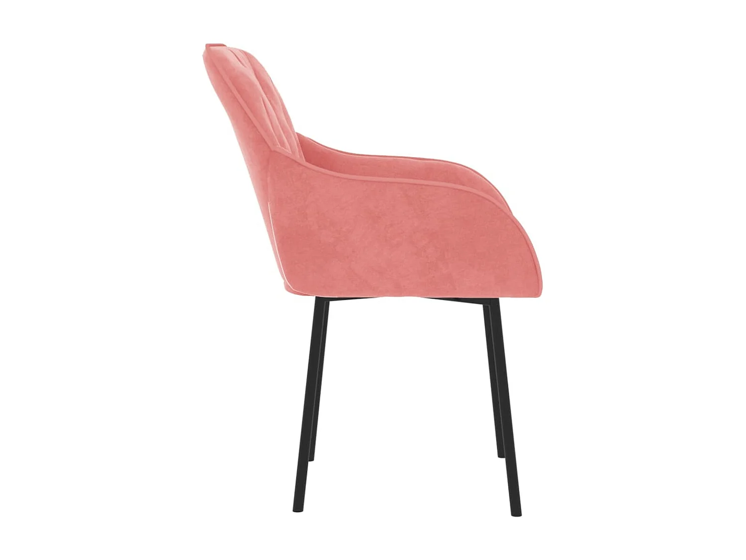 Chaises à manger lot de 2 Rose Velours