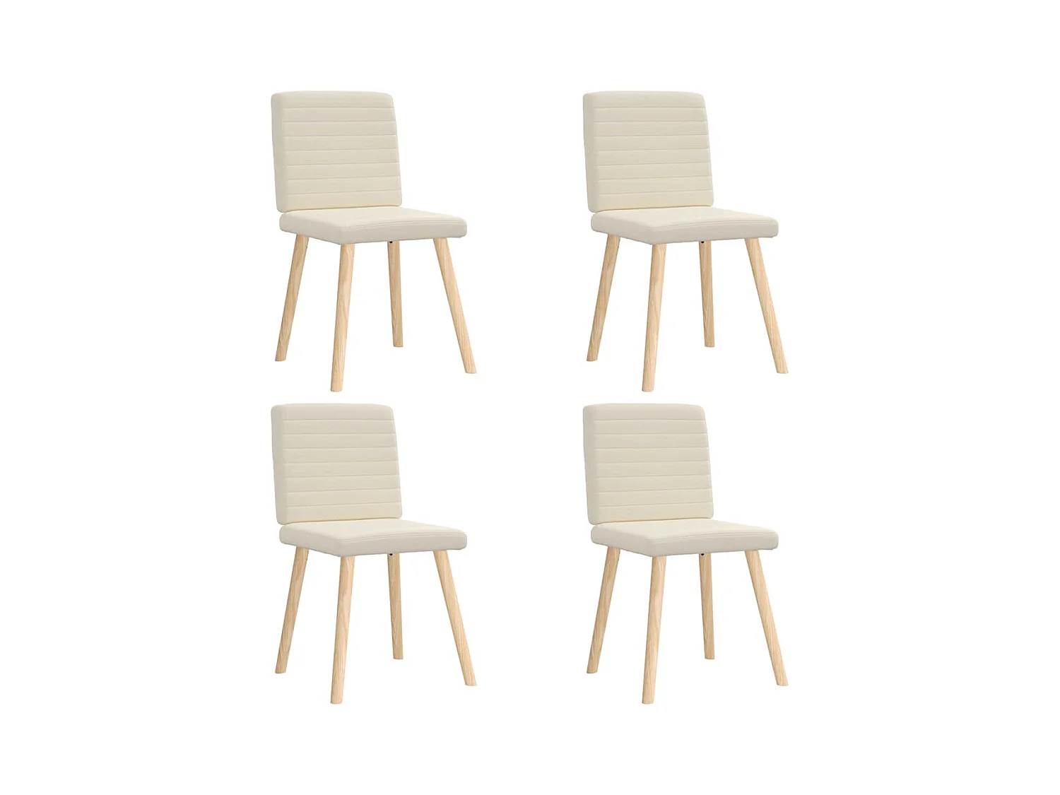 Chaises à manger lot de 4 Lin