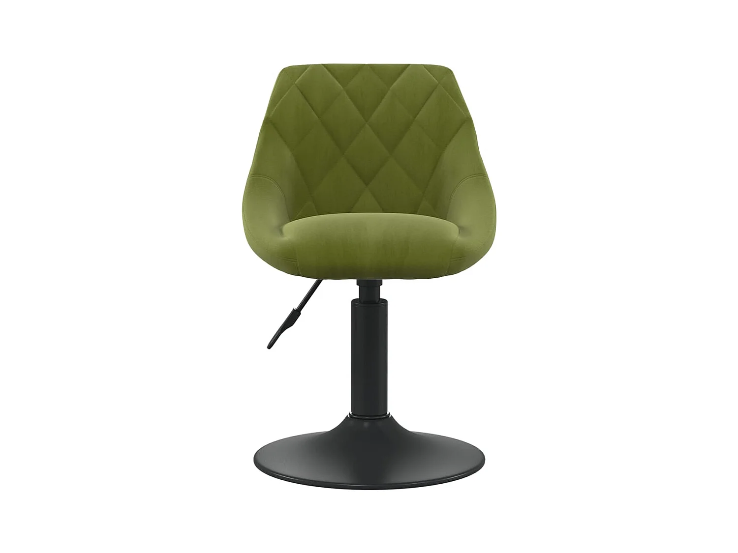 Chaises pivotantes à manger lot de 6 vert clair velours