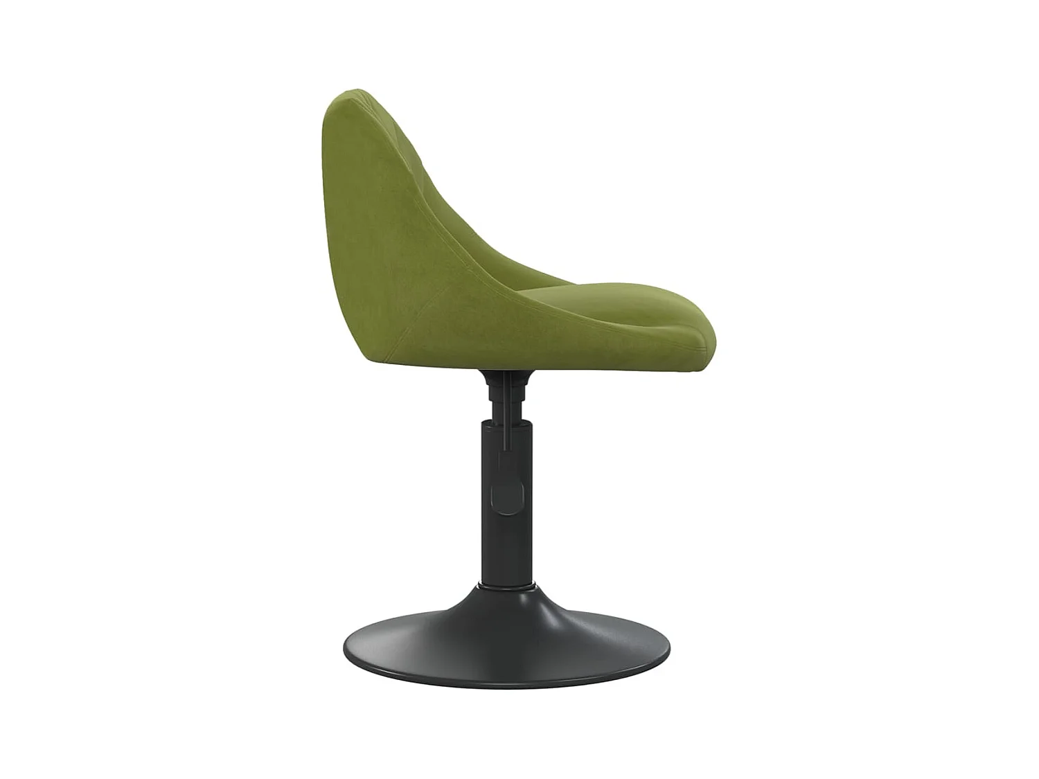 Chaises pivotantes à manger lot de 6 vert clair velours