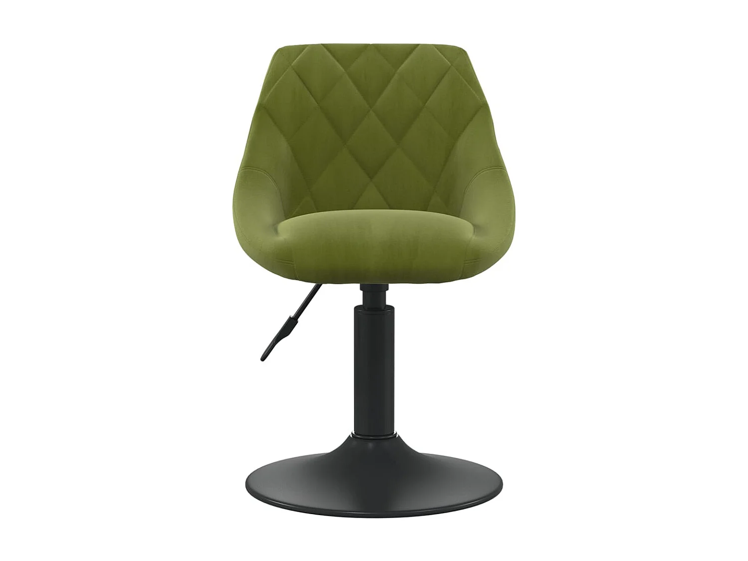 Chaises pivotantes à manger lot de 6 vert clair velours