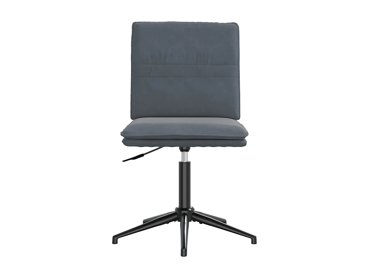 Chaises à manger lot de 2 Gris foncé Velours