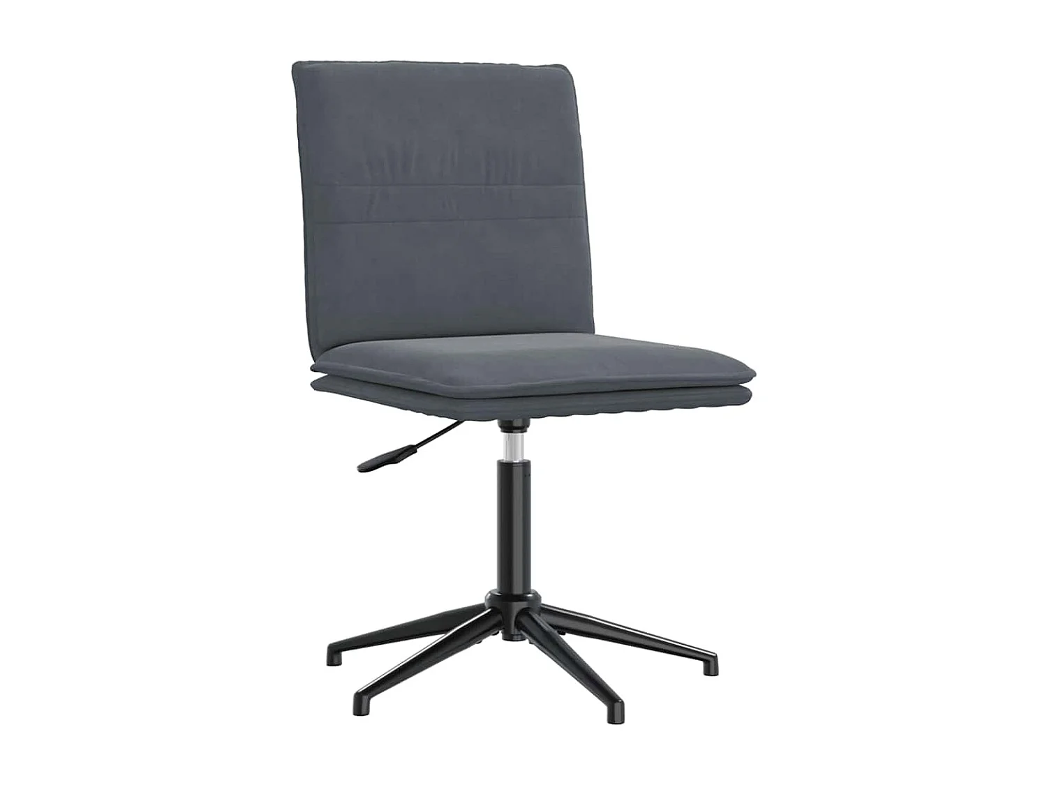 Chaises à manger lot de 2 Gris foncé Velours