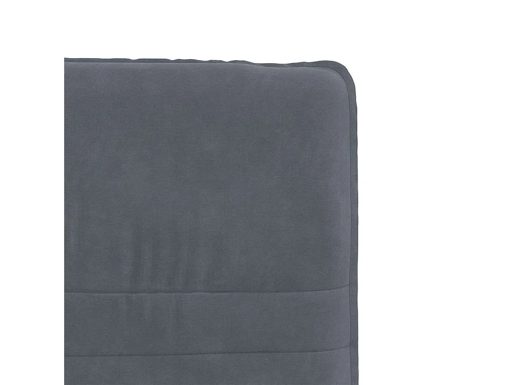 Chaises à manger lot de 2 Gris foncé Velours