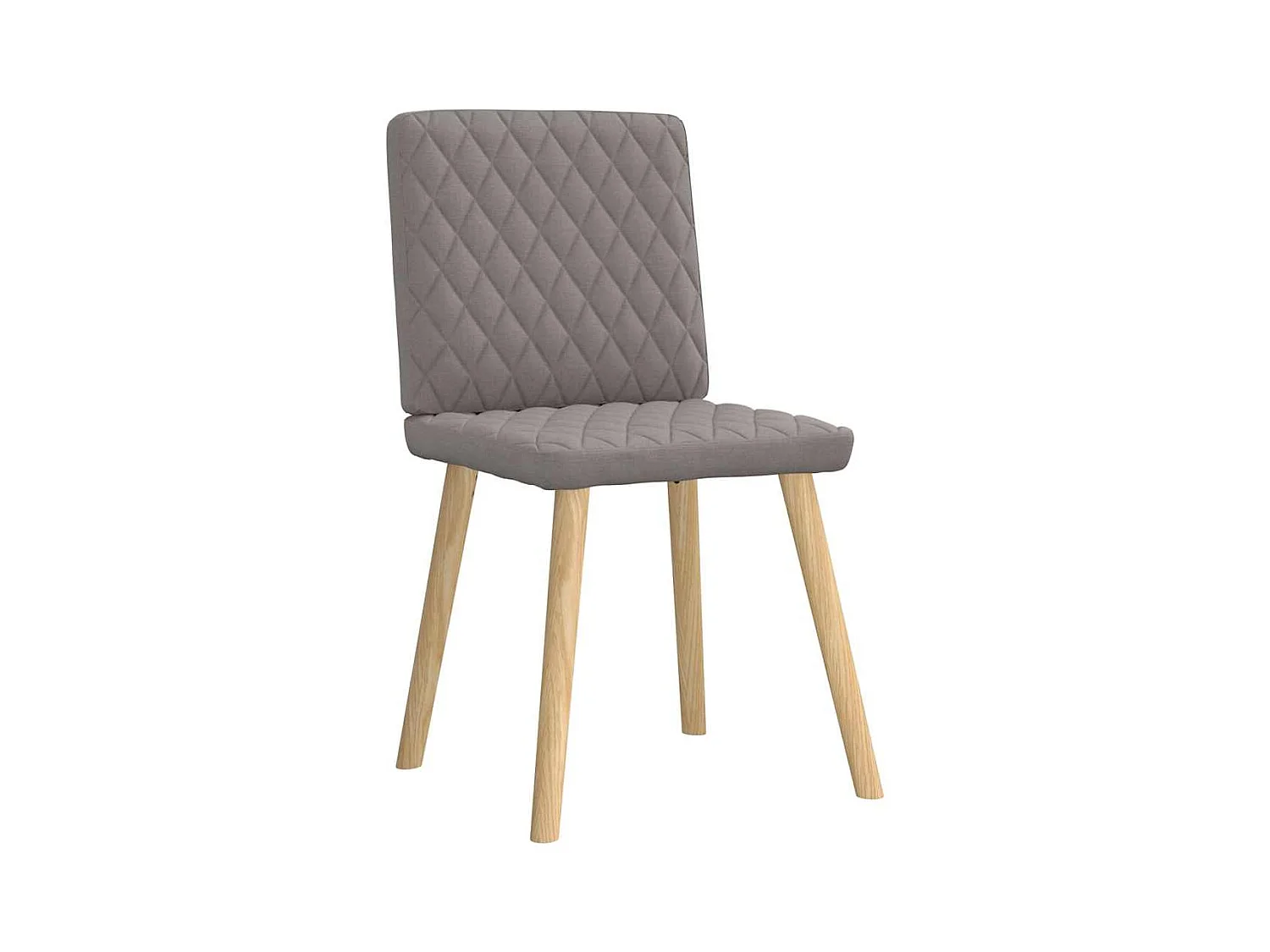 Chaises à manger lot de 4 taupe tissu