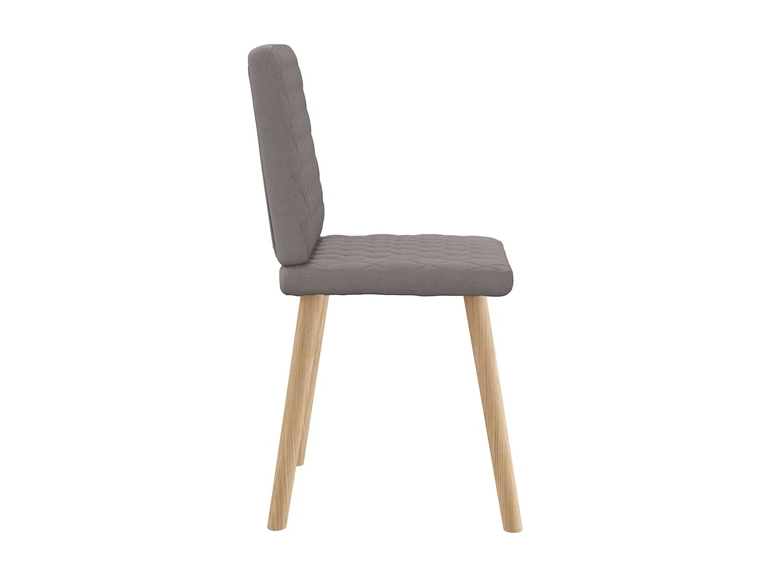 Chaises à manger lot de 4 taupe tissu
