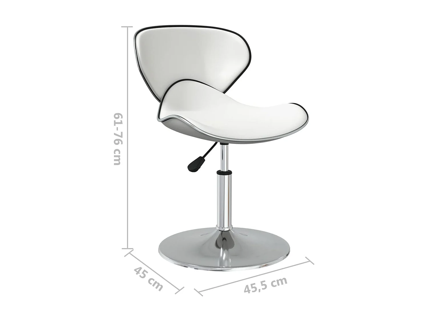 Eetkamerstoelen 4 stukkenkunstleer wit