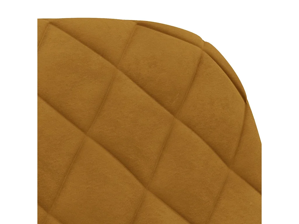 Sillas de comedor 2 unidades terciopelo marrón