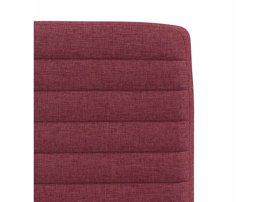 Chaises à manger lot de 4 rouge bordeaux tissu