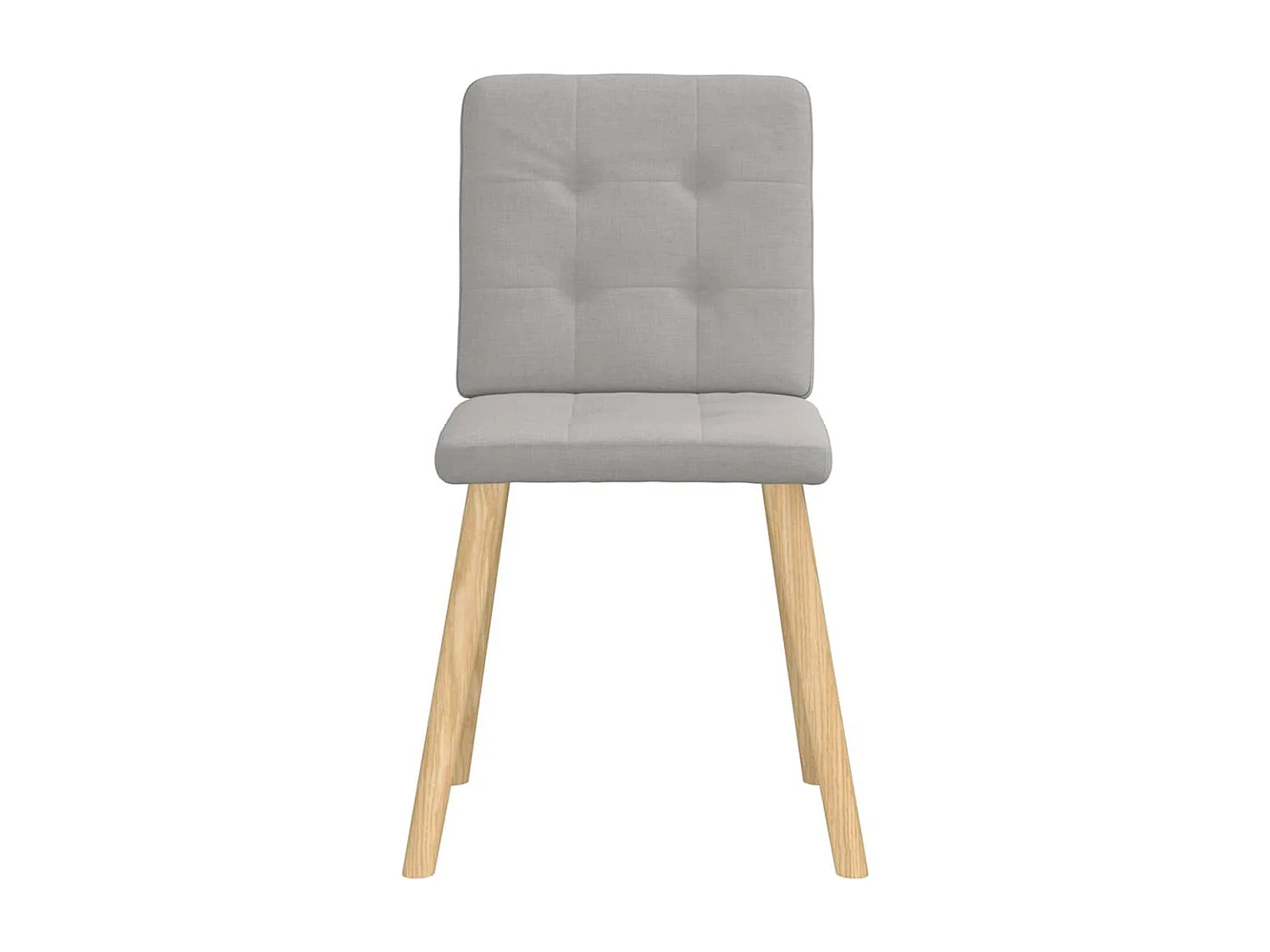 Chaises à manger lot de 2 gris nuage tissu