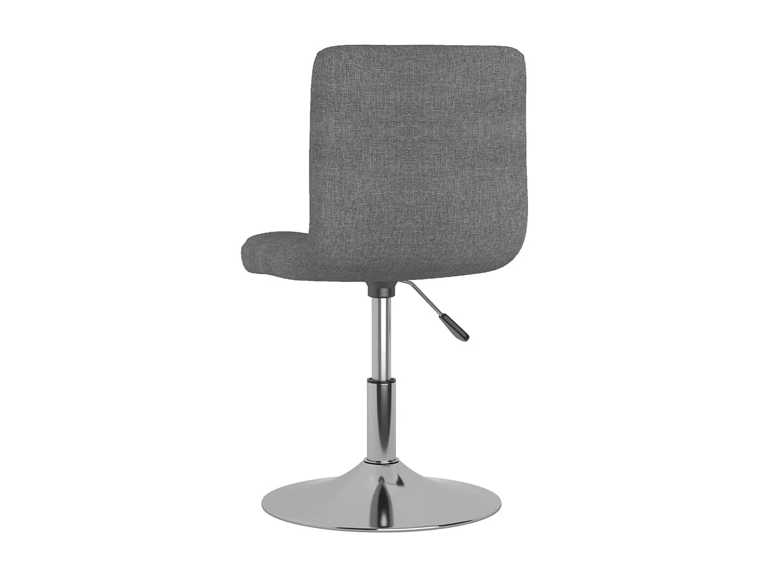 Sillas de comedor giratorias 6 unidades tela gris claro