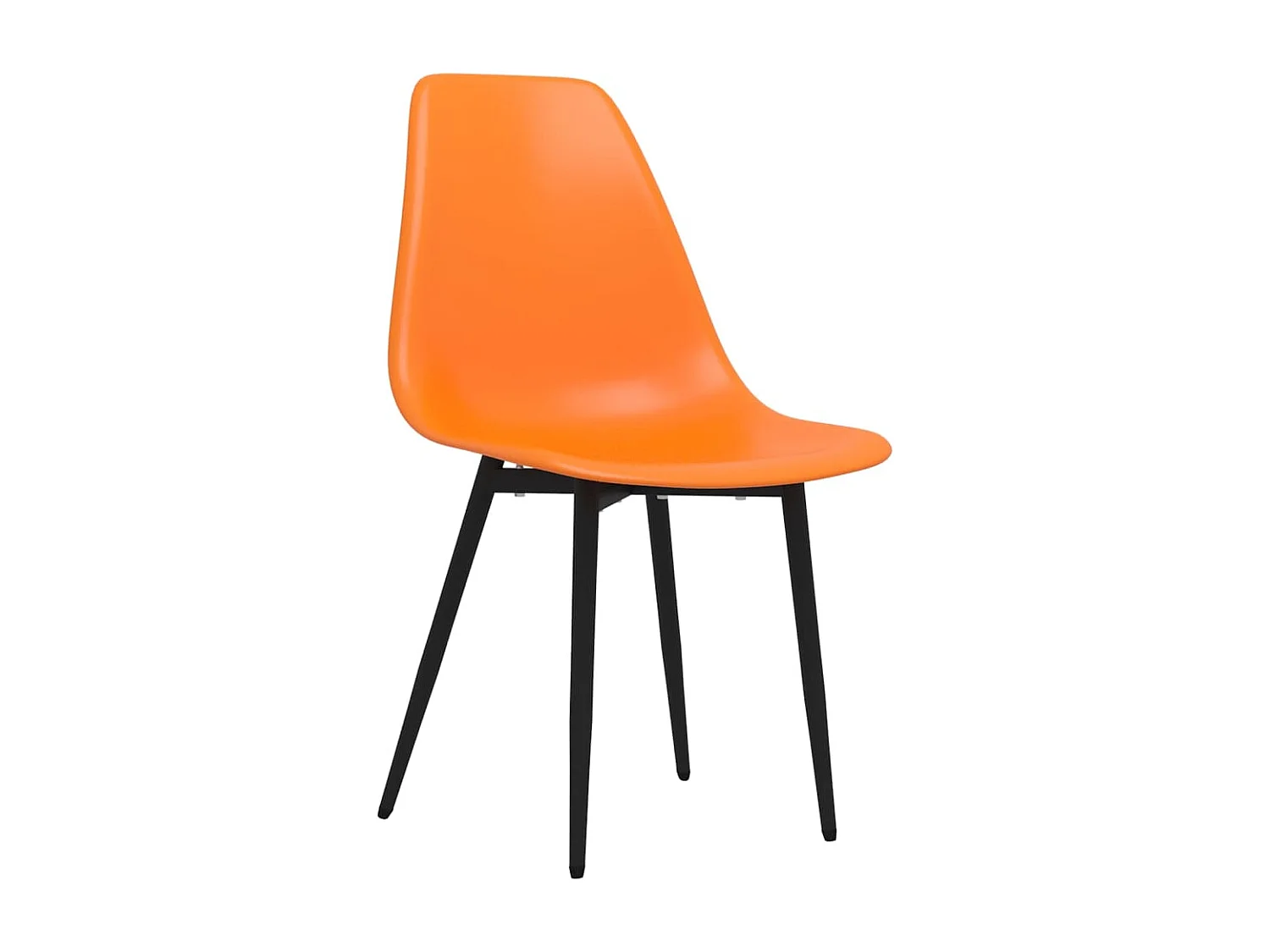 Chaises à manger lot de 4 orange PP