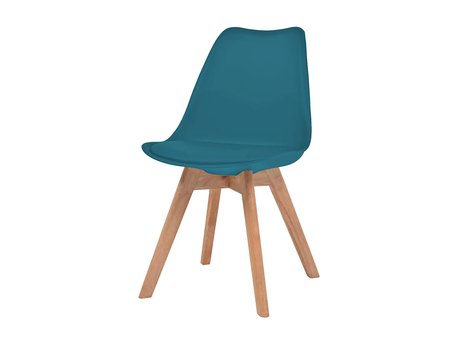 Chaises à manger lot de 2 Turquoise Plastique
