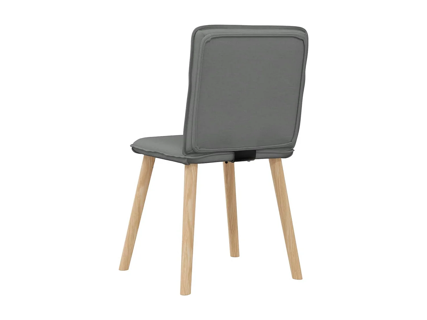 Sillas de comedor 2 unidades tela gris oscuro