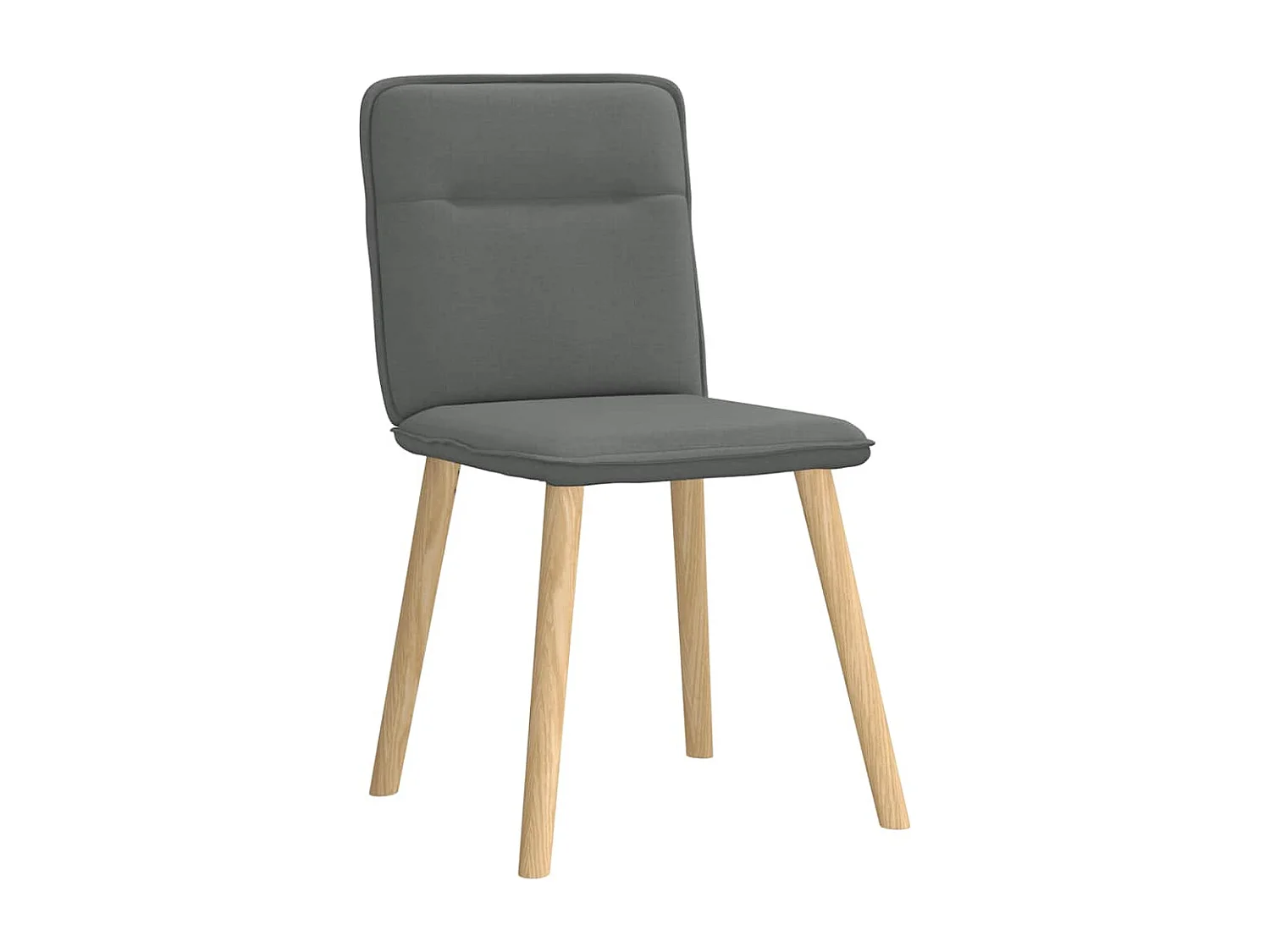 Chaises à manger lot de 2 gris foncé tissu