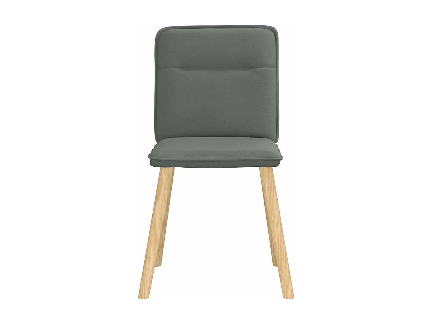 Chaises à manger lot de 2 gris foncé tissu