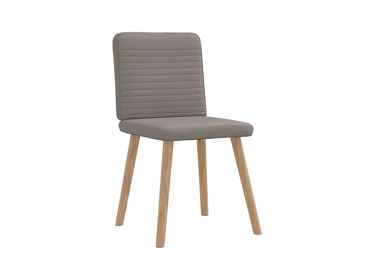 Chaises à manger lot de 4 taupe tissu