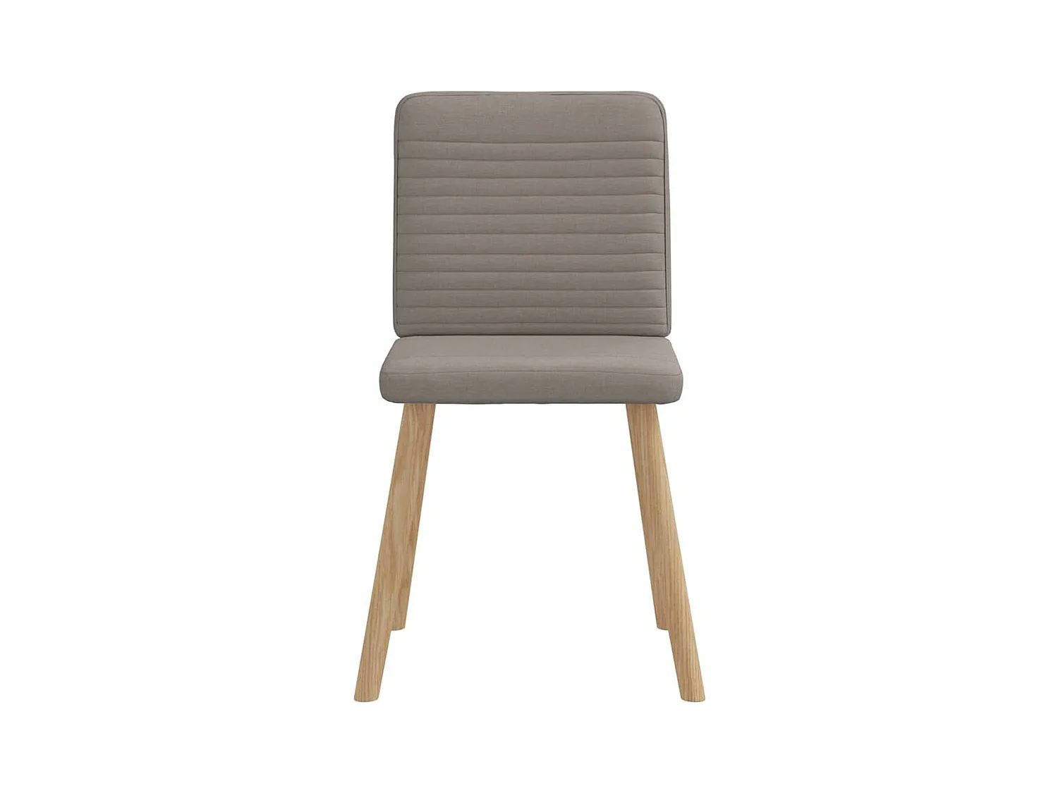 Chaises à manger lot de 4 taupe tissu
