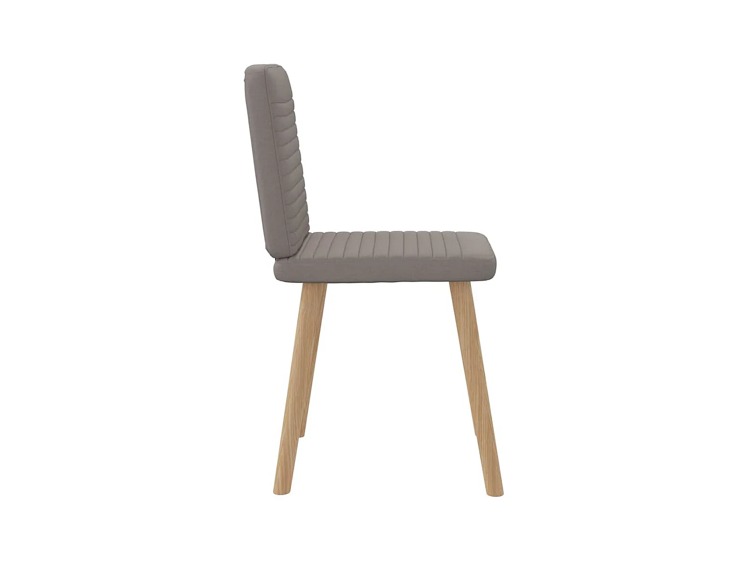 Chaises à manger lot de 4 taupe tissu