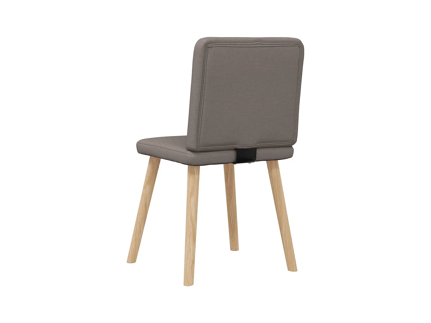 Chaises à manger lot de 4 taupe tissu