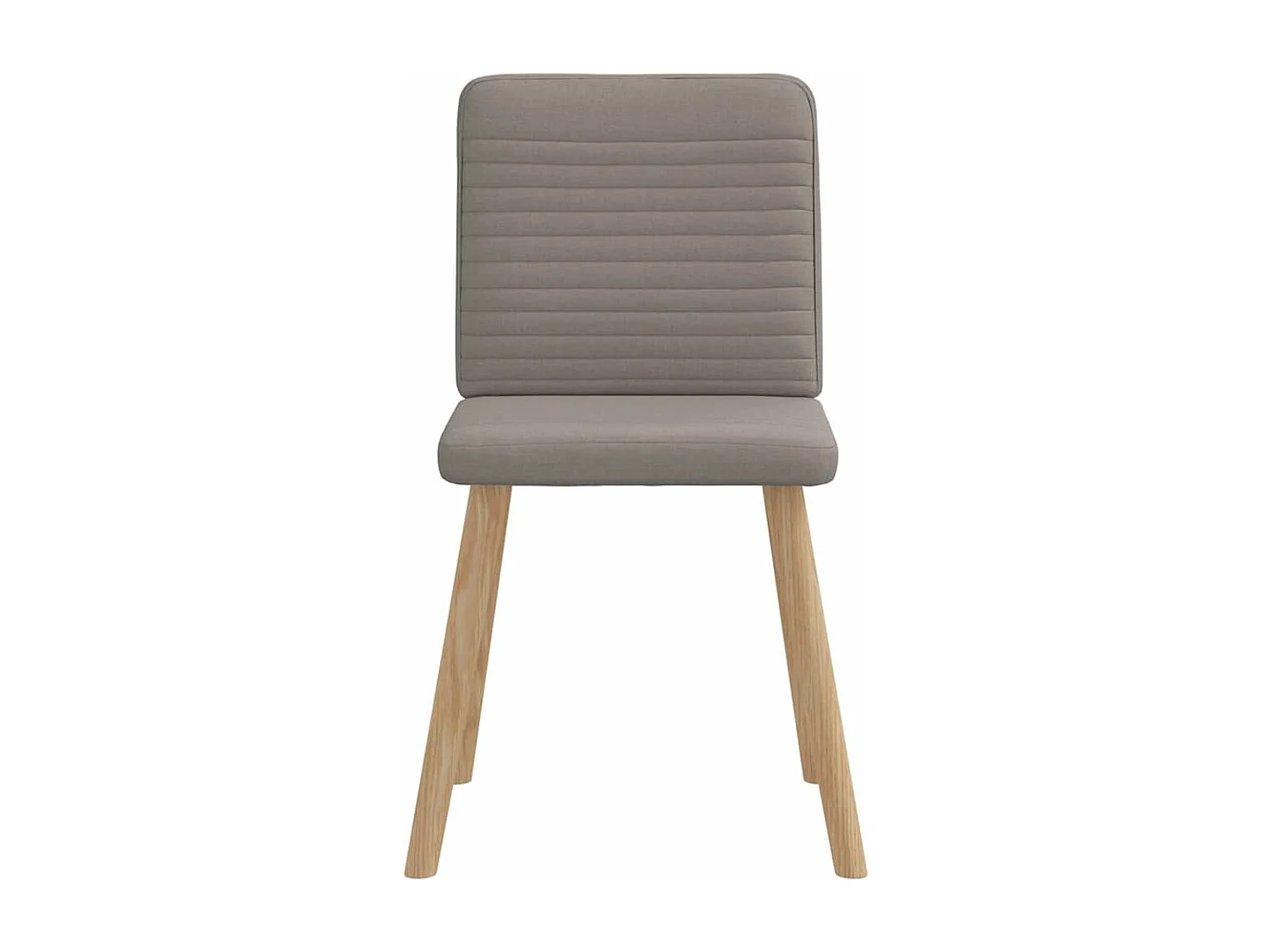 Chaises à manger lot de 4 taupe tissu
