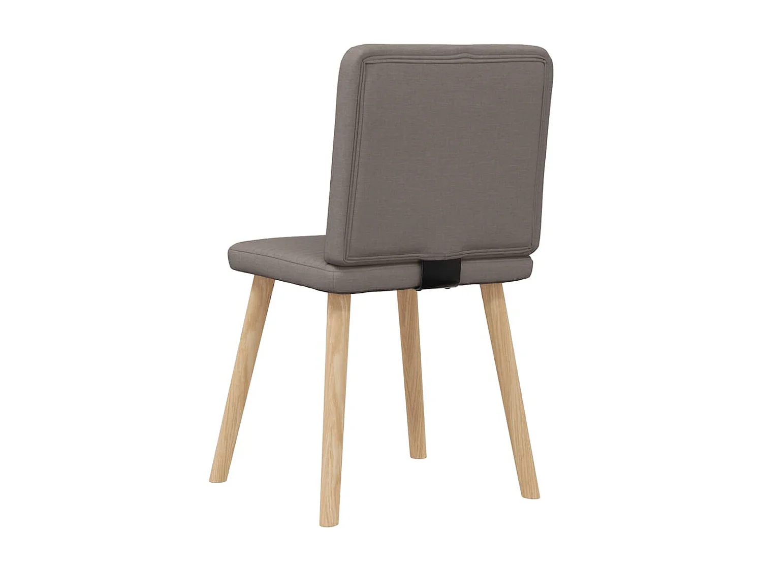 Chaises à manger lot de 4 taupe tissu